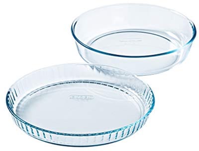 Glazen Taart- en Cakevorm Set 28 cm en 26 cm - Perfect voor Bakken en Genieten