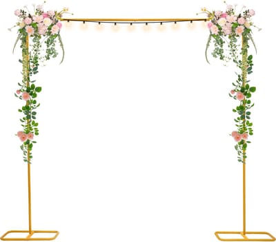 Huwelijksboog Bloemenboog Gouden Ballonboog Achtergrond voor Ceremonie Boeketten Receptie Decoratie