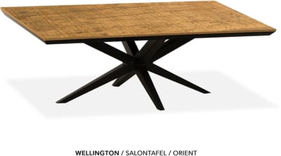 Maxfurn - Zeer krasvaste salontafel met verjongde rand | Kleur: Orient | 135x67cm