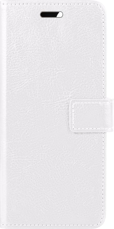 Hoes - Met Pasjeshouder - Geschikt voor Samsung Galaxy S24 - Luxe Bookcase Portemonee - Flip Case - Kunstleer Book Case - Flipcase - Book Cover - Walletcase - PortemonneeHoes - Wit