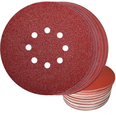 Dailygoody - Slijpschijven - Klittenband - Ideaal voor plafondslijpers - 225 mm - Diverse korrelgroottes - 30 stuks - Geschikt voor gipsplaten