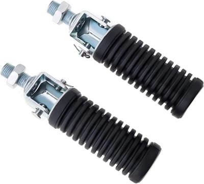 Motorfiets Vouwen Pillion Voetsteunen Voetsteunen Achtervoet Peg Pedaal 10 MM Draad Aluminium Links & Rechts