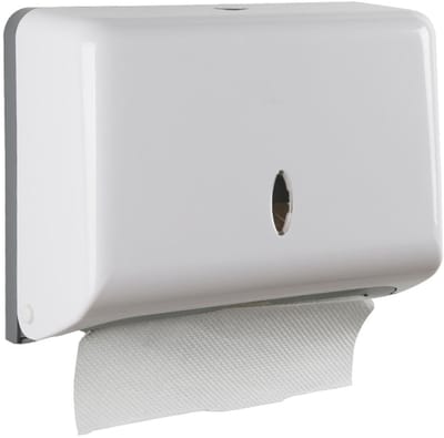 Dailygoods- Papieren Handdoekdispenser Wandmontage - C-vouw/Veelvoudig - ABS-Kunststof - Compact Ontwerp - Slagvast - Transparante Hoes