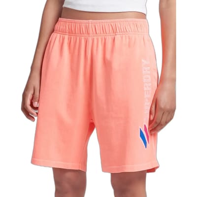 Superdry Code Sl Applique Boy Korte Broek Oranje XS Vrouw