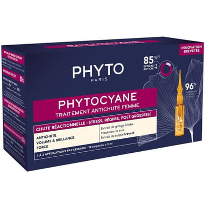 Phyto Cyane Anti-Hair Loss Treatment Voor Vrouwen 12 x 5 ml