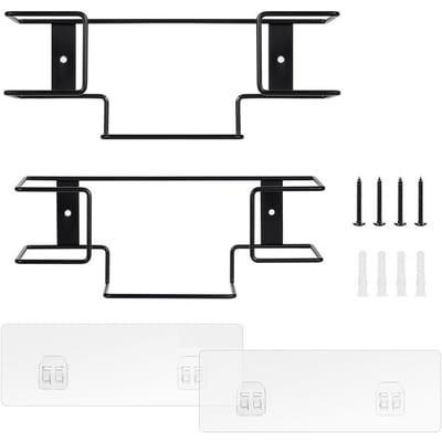 Wandorganizer voor tissues, wandgemonteerd handschoenenrek, wandgemonteerde metalen handschoenendooshouder voor gezondheidszorg, foodservice, voor tandarts black