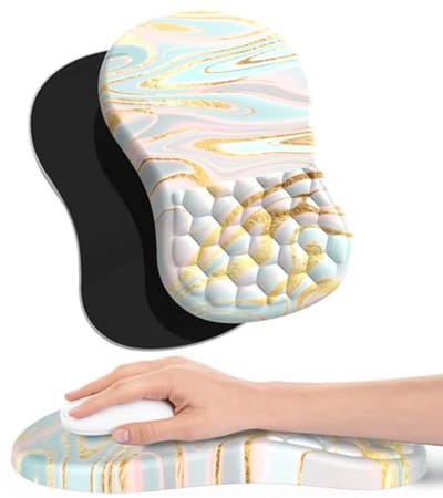 Ergonomische Muismat met Polssteun en Massage-Design - Antislip Onderkant voor Optimaal Comfort