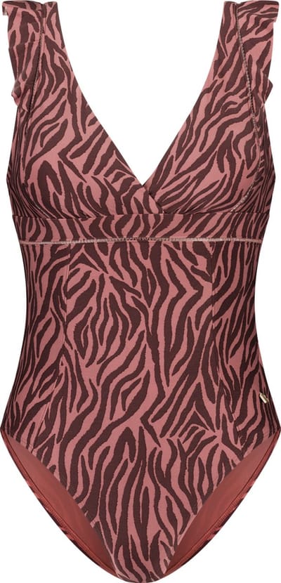 Beachlife Zebra Dames Badpak - Maat 36 (Cupmaat B)