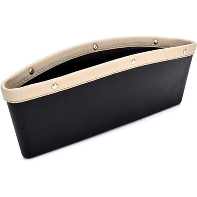 Autostoel Kloof Organizer Leer Opbergvak Multifunctionele Stoel Klem Opbergdoos Auto Accessoires beige