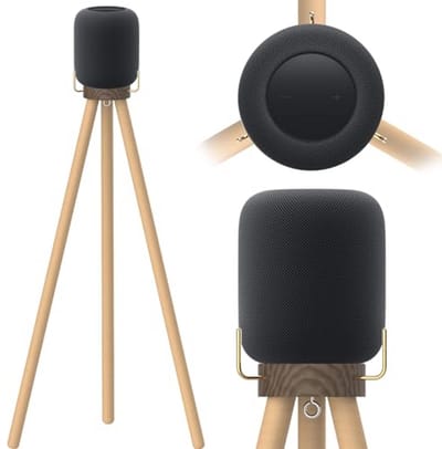 Speaker Stand voor HomePod 2 - Massief Hout, 29,5 inch Hoogte