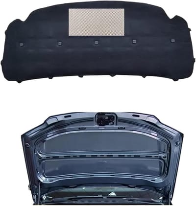 Geluidsisolatie Motorkap - Geluiddempend Katoen - Motor Stil Houden - Warmte-isolerend - 25.4 x 12.7 x 5.1 cm - Zwart