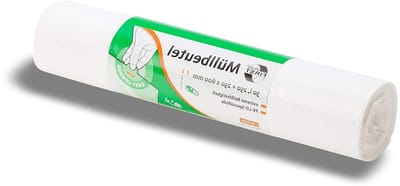 Afvalzakken - Vuilniszakken - Huishoudelijk gebruik - Hoge penetratiebetsendigheid - 30 liter 50 stuks - Wit