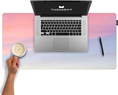 Laptop onderlegger bureau mat met motief (80x40 cm - Air) - muismat XXL voor gaming kantoor thuiskantoor