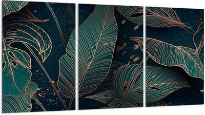TMK ArtDeko - Serie - Roestvrij Stalen Beschermplaat - 30x52 cm - Sierlijke Print