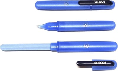 IOXIO Care Keramische Nagelvijl Blauw/Transparant - Professionele Keramische Nagelvijl, lengte 14 cm, vijloppervlak 8,5 x 1 cm
