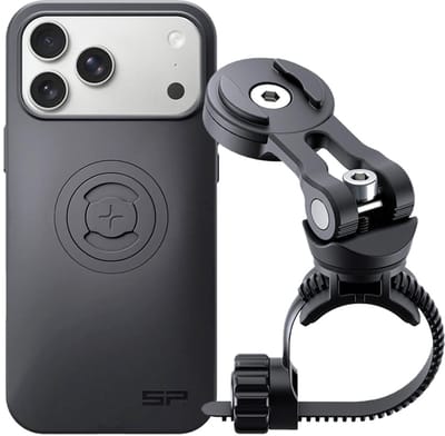 SP-Connect Bike Bundle - Geschikt voor iPhone 17 Pro Max - Complete Weerbestendige Fietshouder bestaande uit Universal Bike Mount en Phone Case