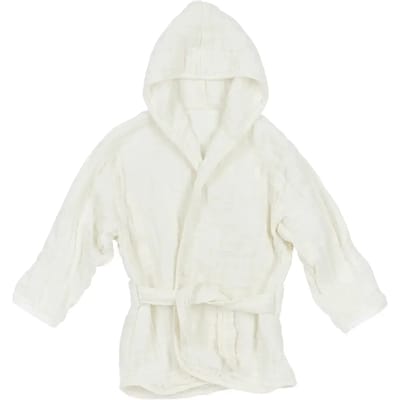 Meyco Baby Uni badjas - pre-washed hydrofiel - offwhite - 98/104