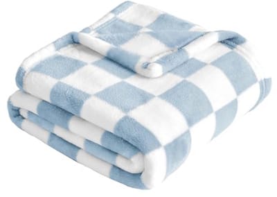 Zachte Fleece Babydeken 86x100cm - Ideaal voor Crib en Kinderwagen - Blauw