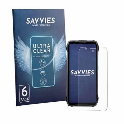 Savvies - Screenprotector voor Blackview Fort 200 - Folie Beschermfolie transparant 6 Stuks