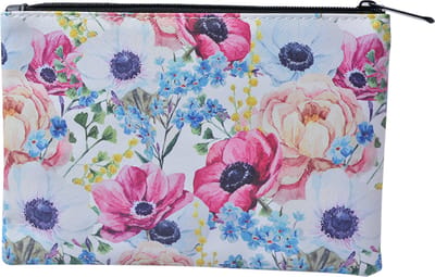 Juleeze Portemonnee 21x16 cm Wit Kunststof Bloemen