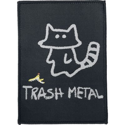 Beestachtig Trash Metal Waschbär Unisex Patch - meerkleurig - Standard