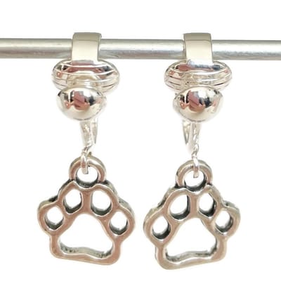 Clip Oorbellen Kinderen - Oorclips - Hond Pootafdruk - Hangoorbellen - MNQ bijoux