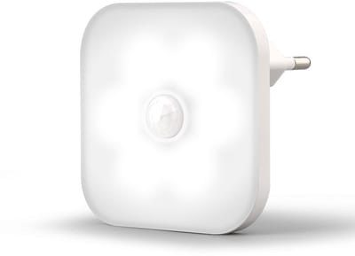 2-delige LED-nachtlamp met bewegingssensor, ideaal voor slaapkamers en gangen (batterijen niet inbegrepen)
