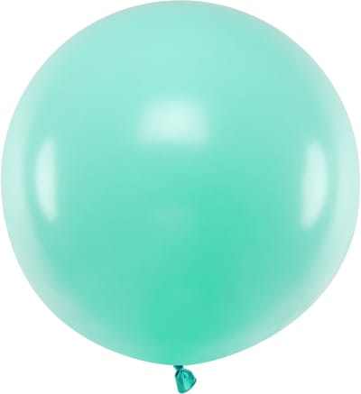 PARTYDECO - Reuze mint latex ballon 60 cm