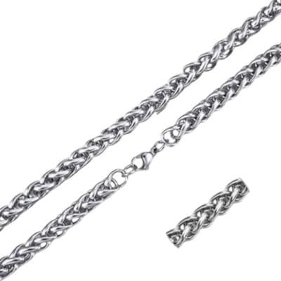 Aramat Jewels | Halskettingen | Vossenstaart Halsketting RVS 75 cm – 10 mm | | | |10mm | Staal | Volwassenen | Verkleurd niet