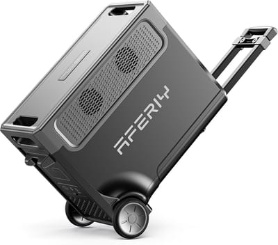 AFERIY Draagbare generator 3600W 3048Wh - ≤10 ms Pro-Grade UPS - 30 dB fluisterstille werking - LiFePO4 Baterij - App-besturing - Snelladen in 1 - 5u - Uitbreidbare capaciteit