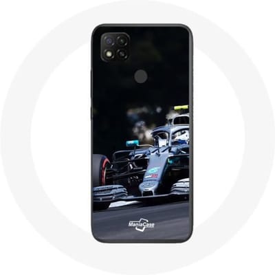 Xiaomi Redmi 9C hoesje Formule 1 Valtteri Bottas F1 Racing Driver Zwart zwart