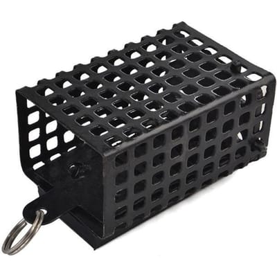 1 STUKS 20G-80G Lengte Kooi en Haken Voor Karpervissen Feeder 40g black