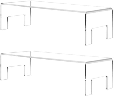 Heldere Acryl Display Standaards - 4 Stuks, Perfect voor Sieraden, Figuren, Buffets, Speelgoed en Taarten