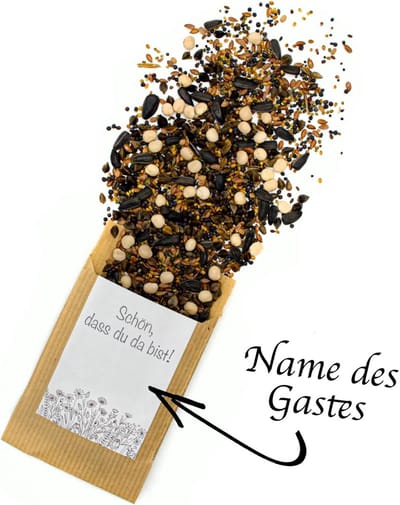 Gastgeschenk & Plaatskaarten voor Bruiloft en Feestdagen - Bloemenzaden en Tafelkaarten
