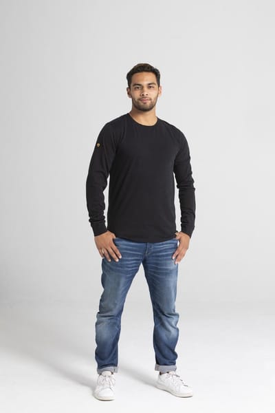 LIGER Long Sleeve black, Limited Edition van 360 stuks maat XL - 100% Organic katoen