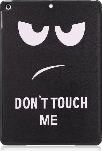 Hoesje - Geschikt voor Apple iPad 9 (2021) - 10.2 inch - 9e Generatie - Dun & Stevig - Trifold Bookcase - Hard Cover - Hardcover Book Case - Tablet Hoes - Don't Touch Me