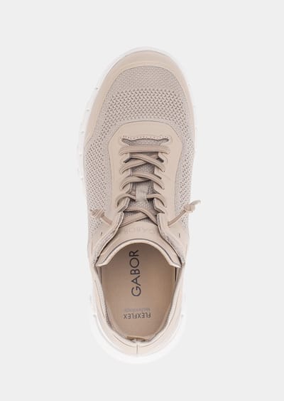 Sneakers van actief ademend mesh - beige - Gr. 4 van Goldner Fashion
