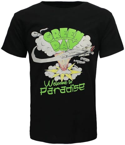Green Day Welcome To Paradise T-Shirt - Officiële Merchandise - S