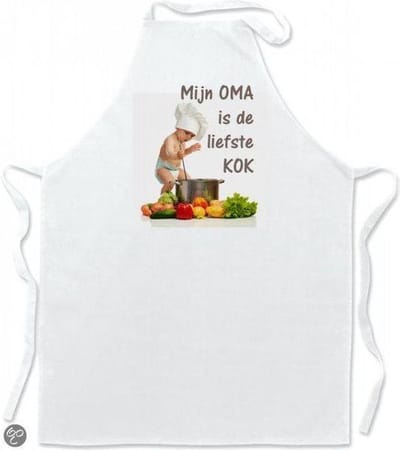 Mijncadeautje Keukenschort Mijn OMA is de liefste kok