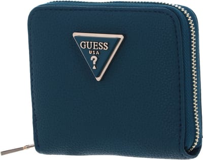 GUESS Portemonnee Meridian Small Zip Around Wallet Teal Petrol
