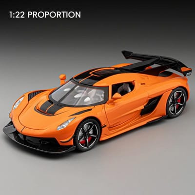 1:24 Knsg Jesko Absolut One 1 Gemera Gt Supercar Legering Metaal Diecast Model Auto Simulatie Kinderen Verzamelobjecten Ornament Vakantie