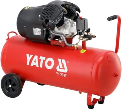 YATO Compressor 100L Twin Cylinder (412 Liter per Minuut Bruto)
