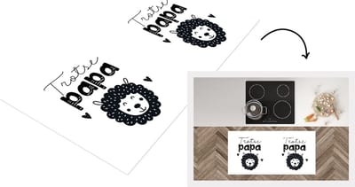 Keukenloper - Loper keuken - papa - Spreuken - Quotes - Papa - 120x60 cm - Keukenloper vinyl