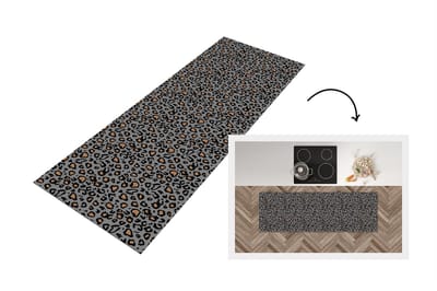 Keukenloper - Loper keuken - Panter - Patronen - Dieren - 150x50 cm - Keukenloper vinyl