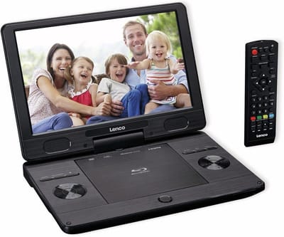 Draagbare Blu-Ray Speler - Mobiele DVD - Films Kijken - Draaibaar Scherm - 115 Inch - Zwart