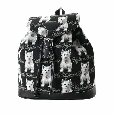 Rugtas - Rugzak - klein - Westie - Highland Terrier - Hondje - Hondjes