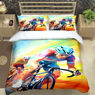 Mode Mountainbike Ttadej Pogacar Print Beddengoed Sets Beddengoed Set Dekbedovertrek Beddekbed Set Beddengoed Set Luxe Cadeau AU Single(140*210cm)3pcs