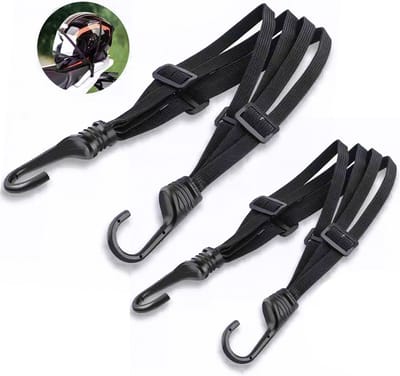 Bagagebinder - Verstelbaar elastiek voor helm - Fietsbinder met haken - 60cm/90cm - Snelbinder - Spanelastiek - Snelbinders - Fietssanriem - bagagedrager - voor fietsen, motorfiets, fixeren