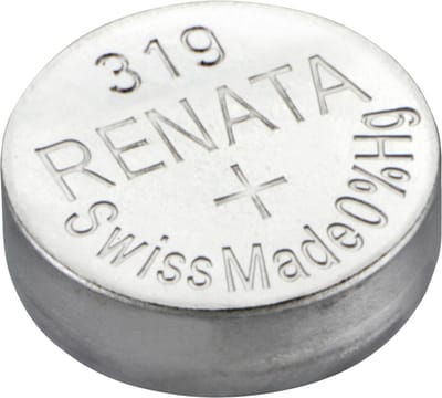 Renata 319 / SR527SW zilveroxide knoopcel horlogebatterij 2 (twee) stuks