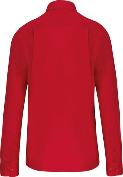 Kariban Heren poplin overhemd lange mouwen K541 - Classic Red - 3XL